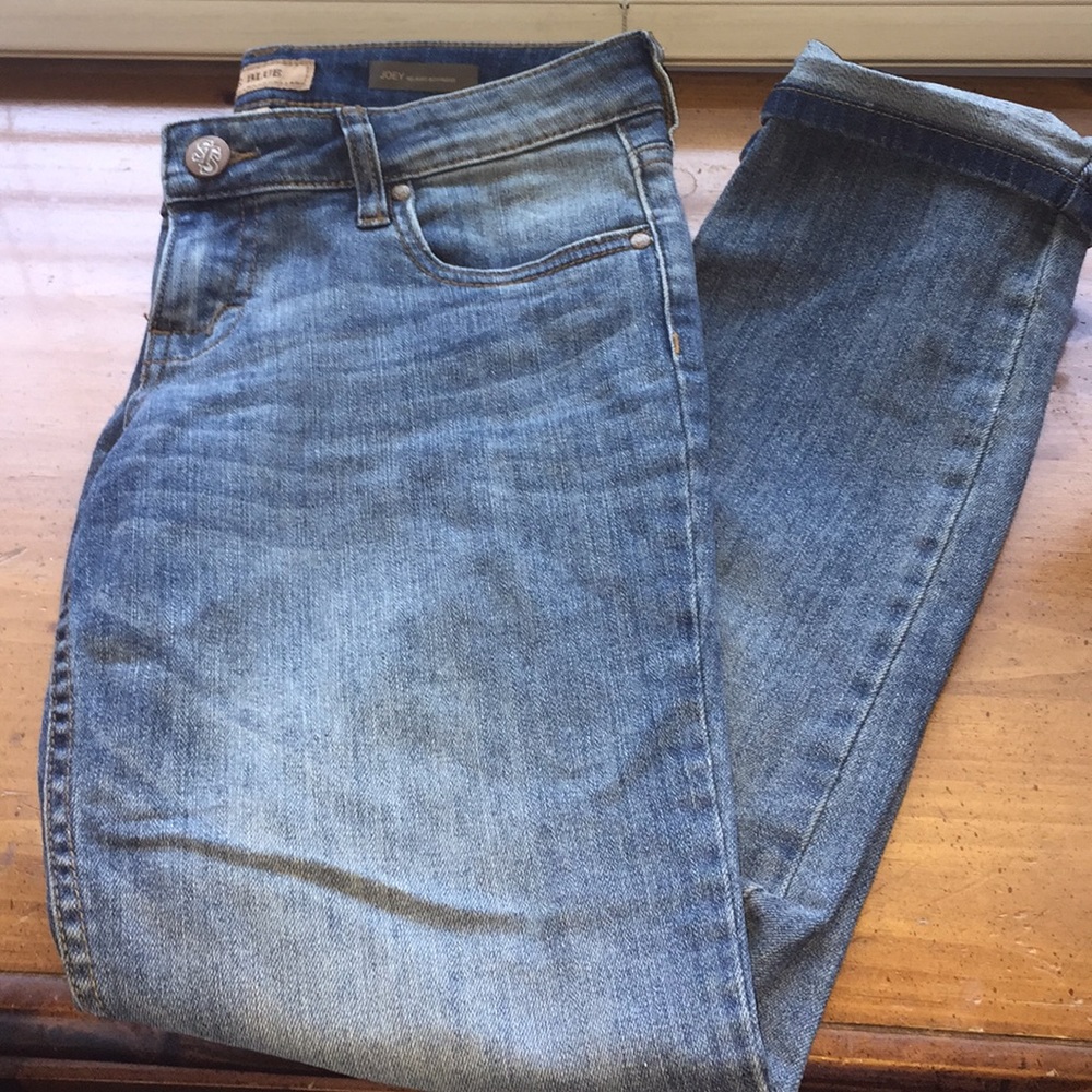 Blue four pocket boyfriend jeans size 5